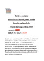 Rentrée scolaire / accompagnement des élèves école Elémentaire Rentrée scolaire / accompagnement des élèves école Elémentaire