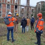 Visite du chantier des travaux de sécurisation du Grand Château de Serquigny 