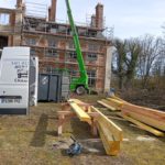 Nouvelle visite du chantier des travaux de sécurisation du Grand Château de Serquigny. 1