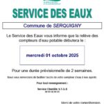 Relève des compteurs d’eau 