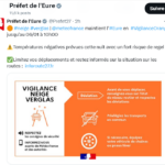 Maintien de la vigilance orange jusqu’au mardi 6 janvier à 10h 