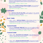 Programmes d’animations du mois de juillet de l’Espace de Vie Sociale Le Serqui’lien 1